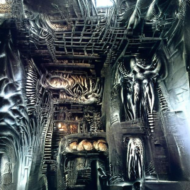 Biomechanical Art in Giger Style