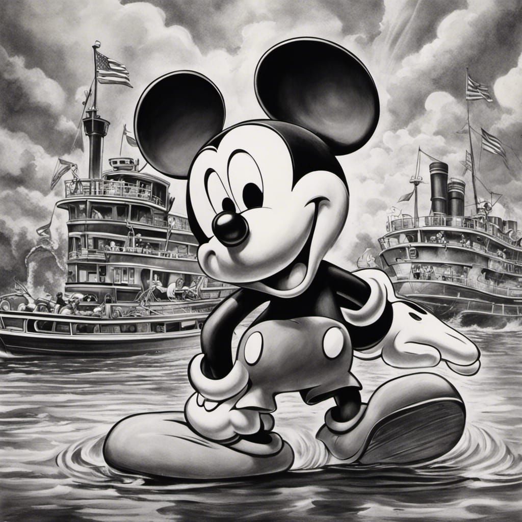 Starring Mickey Mouse as Steamboat Willie