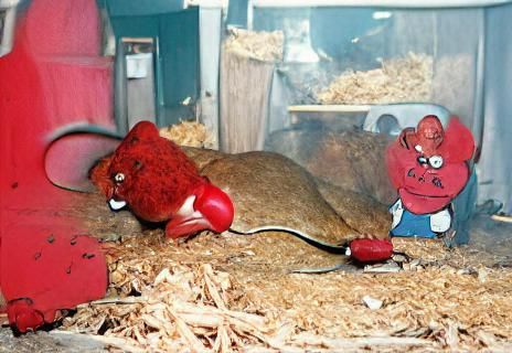 Angry Red Cartoon Mouse Character Illustration