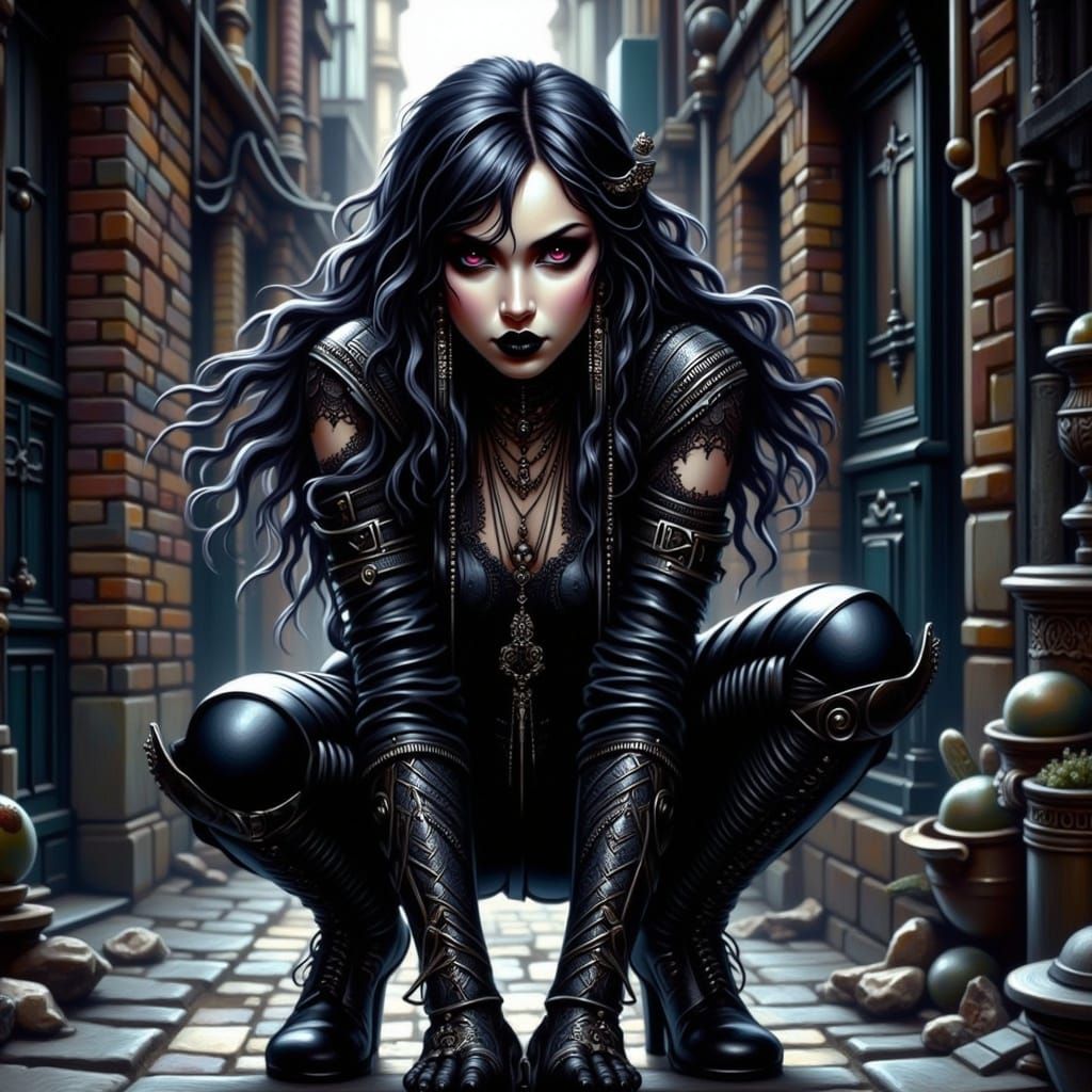 Enigmatic Rogue in Shadows: Anime-Style Digital Art