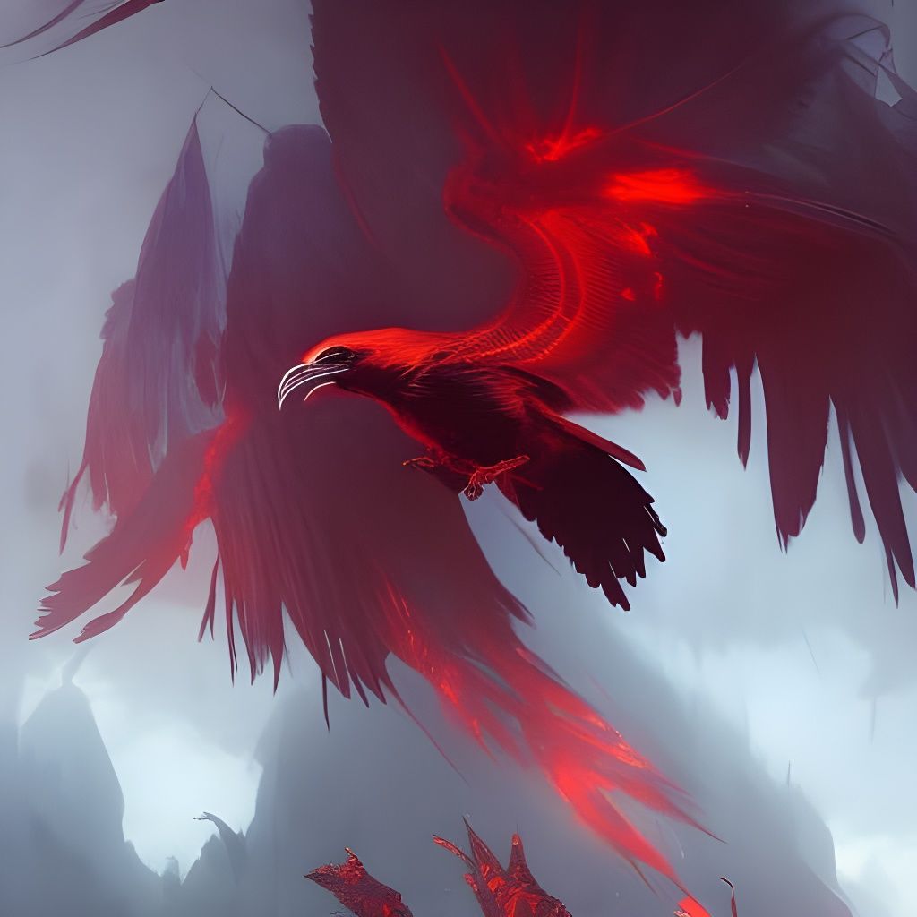 Red Raging Raven