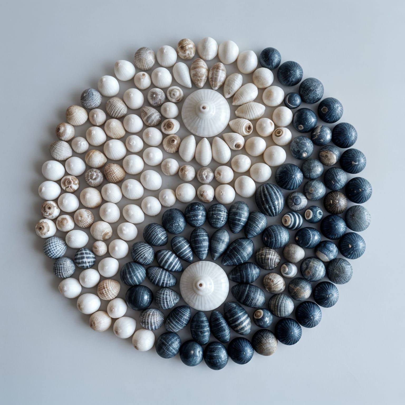 Seashell Yin Yang Symbol of Balance