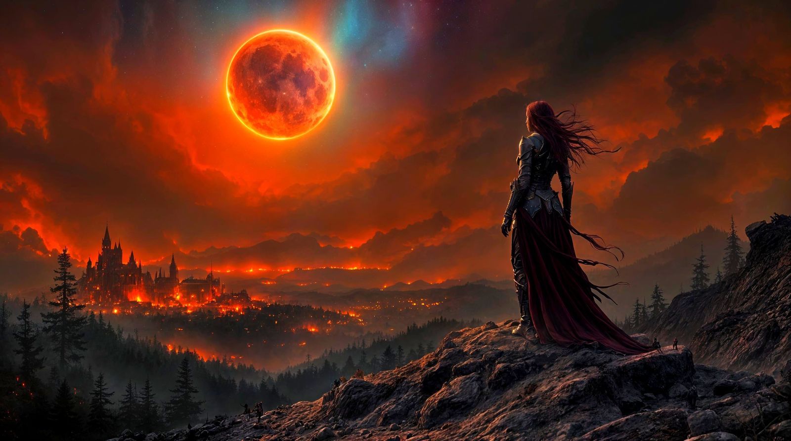 Dread Knight Watches Apocalyptic Battlefield