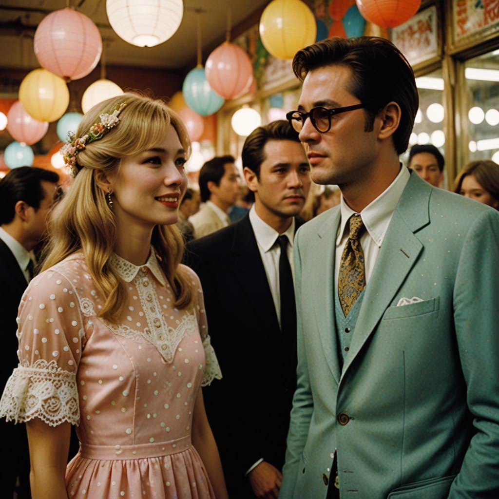 Dapper Crossdresser in Whimsical Easter Dress