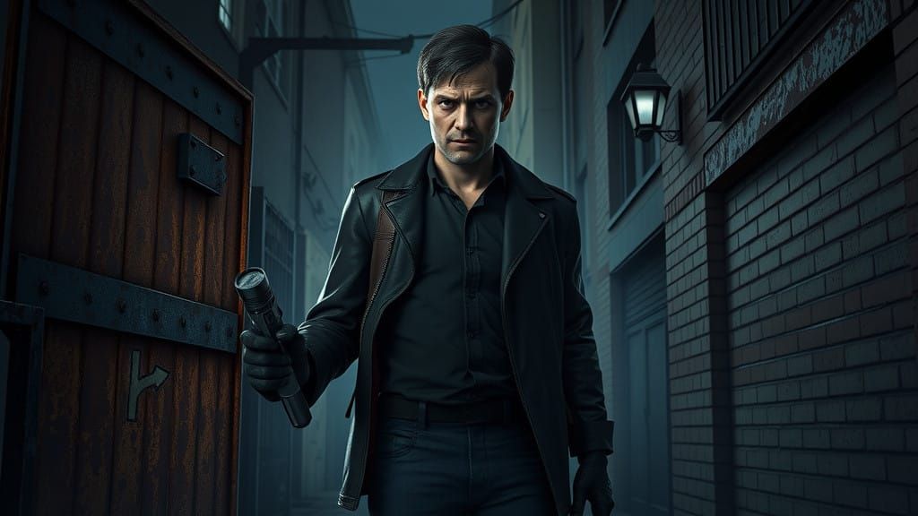 Heroic Harry in Silent Hill Fog, Unreal Engine 5 8K Graphics...