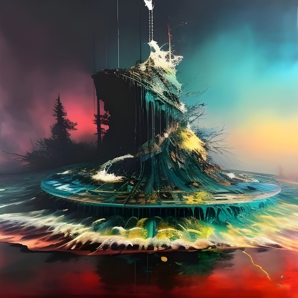 Exploding Eye: Digital Matte Painting with Splash Art