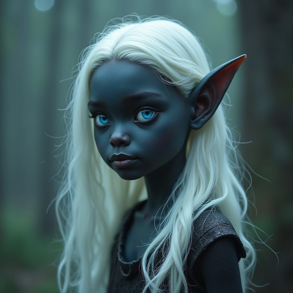 Dark Fantasy Elf Portrait Cinematic Film Still
