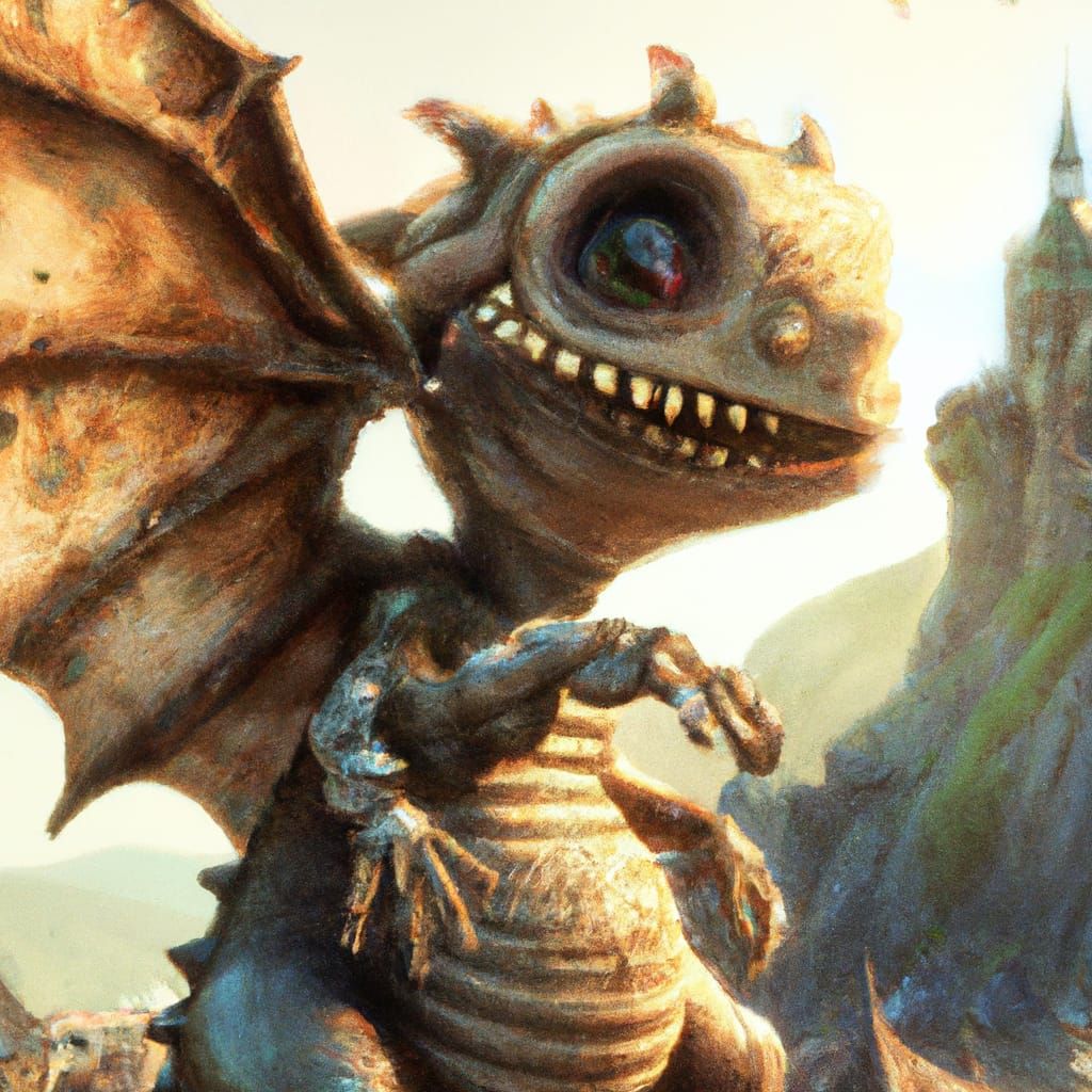 Fantasy Creature Close-up, Digital Art in 8k