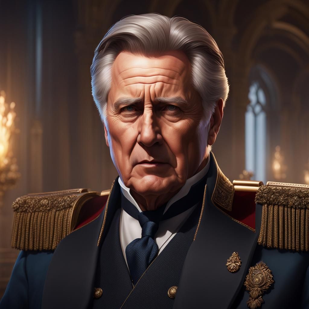 Hyperrealistic Portrait of President Martin Sheen