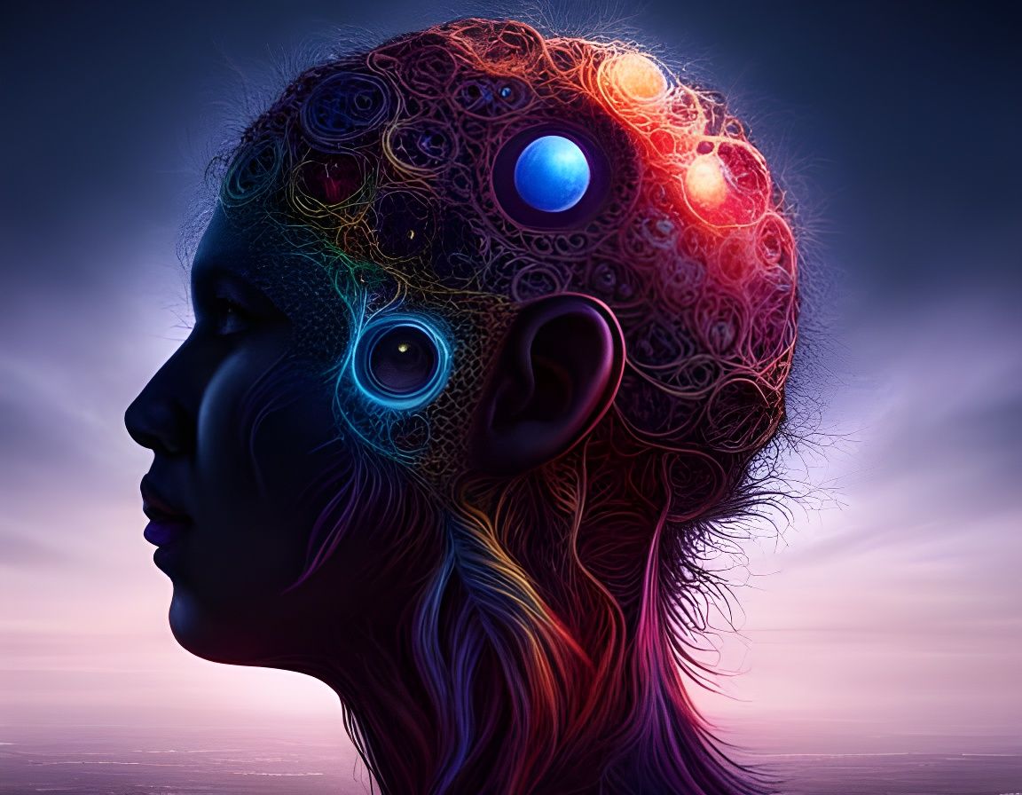 Surreal Dark Portrait Inspired by Bosch and Wall