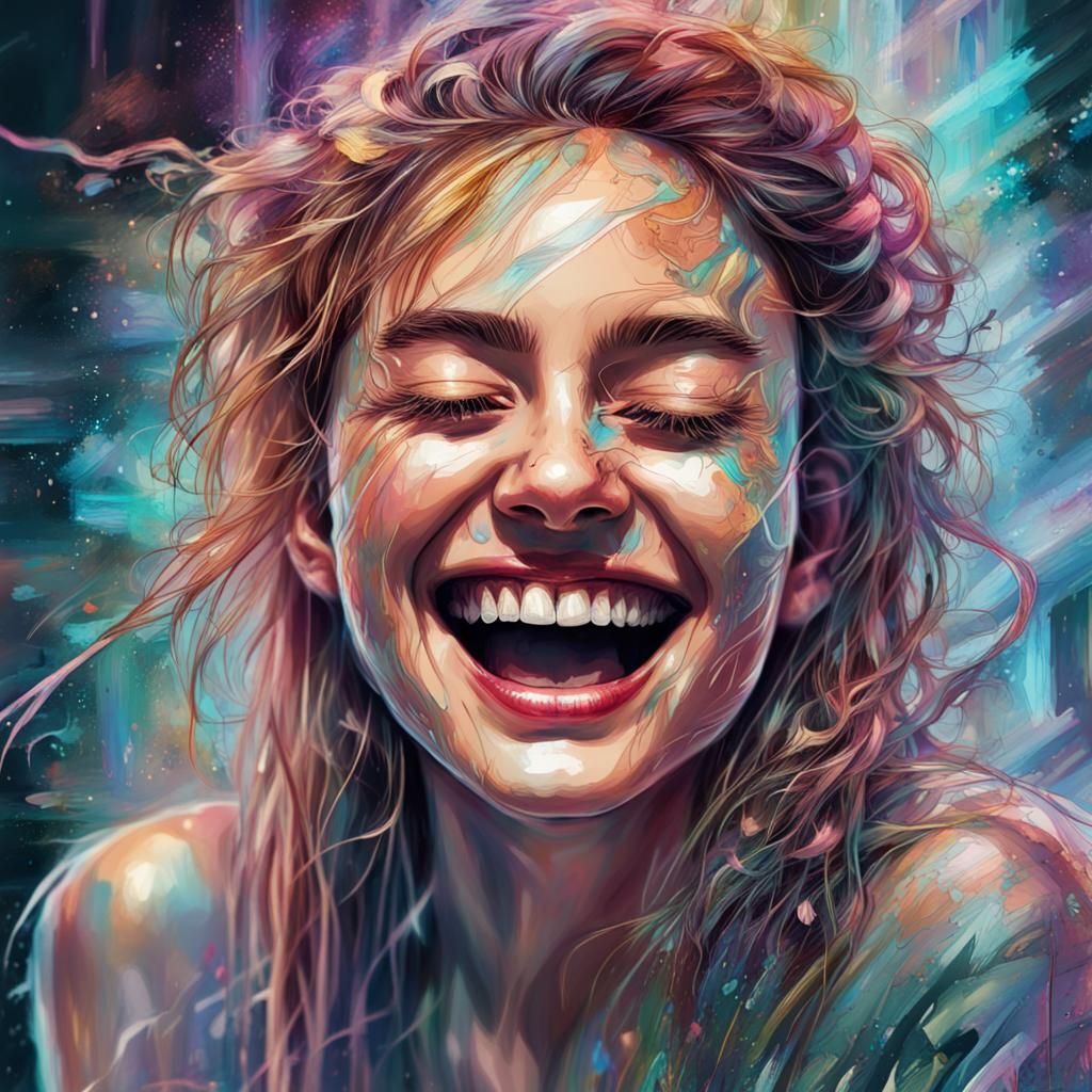 Laughing girl.