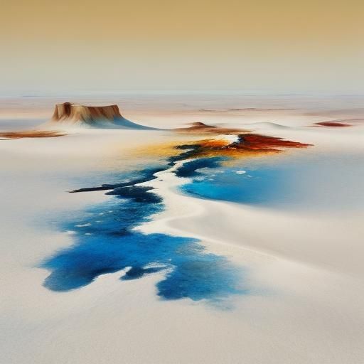 Southwestern Desert Landscape in Expressive Brushstrokes