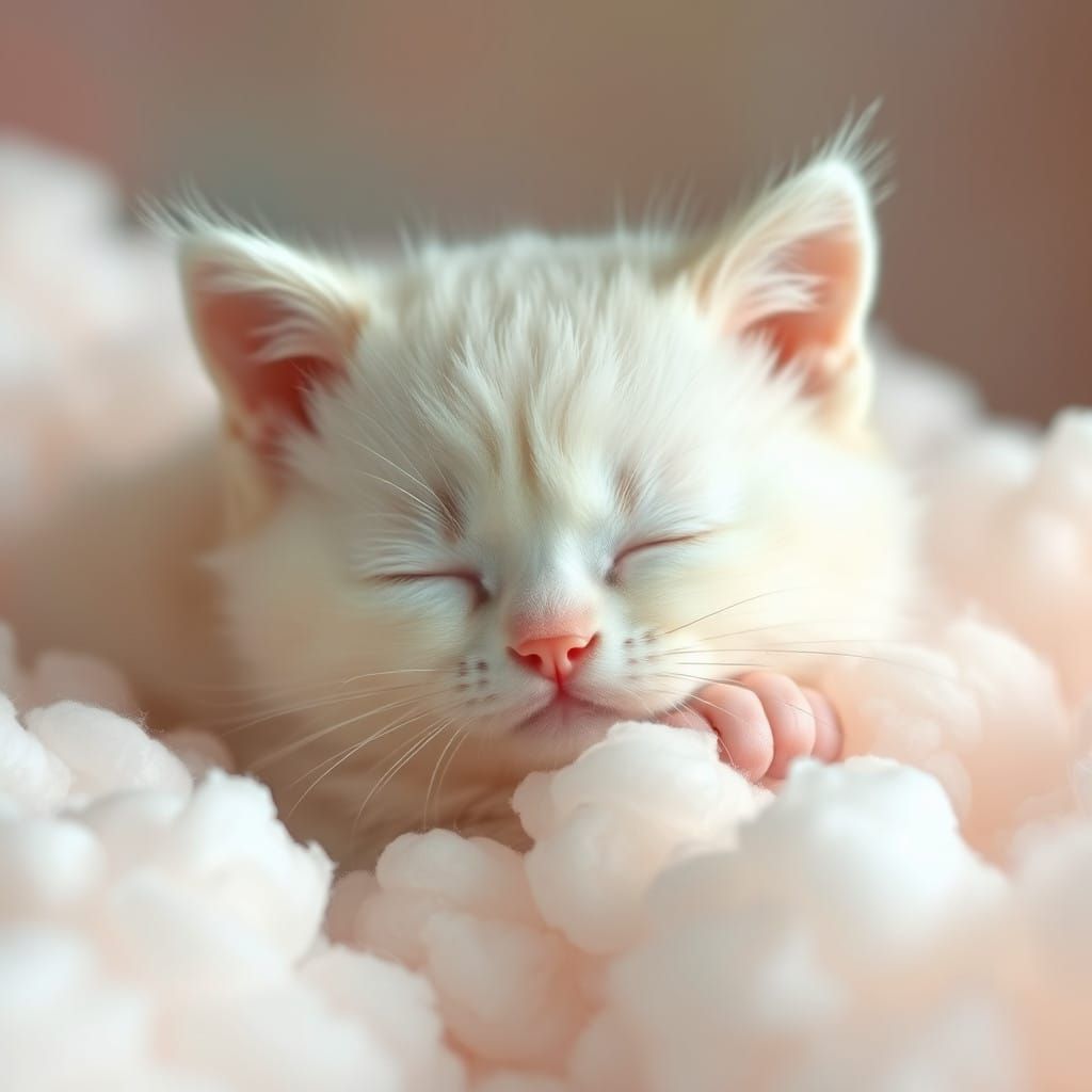 Cute sleepy cat