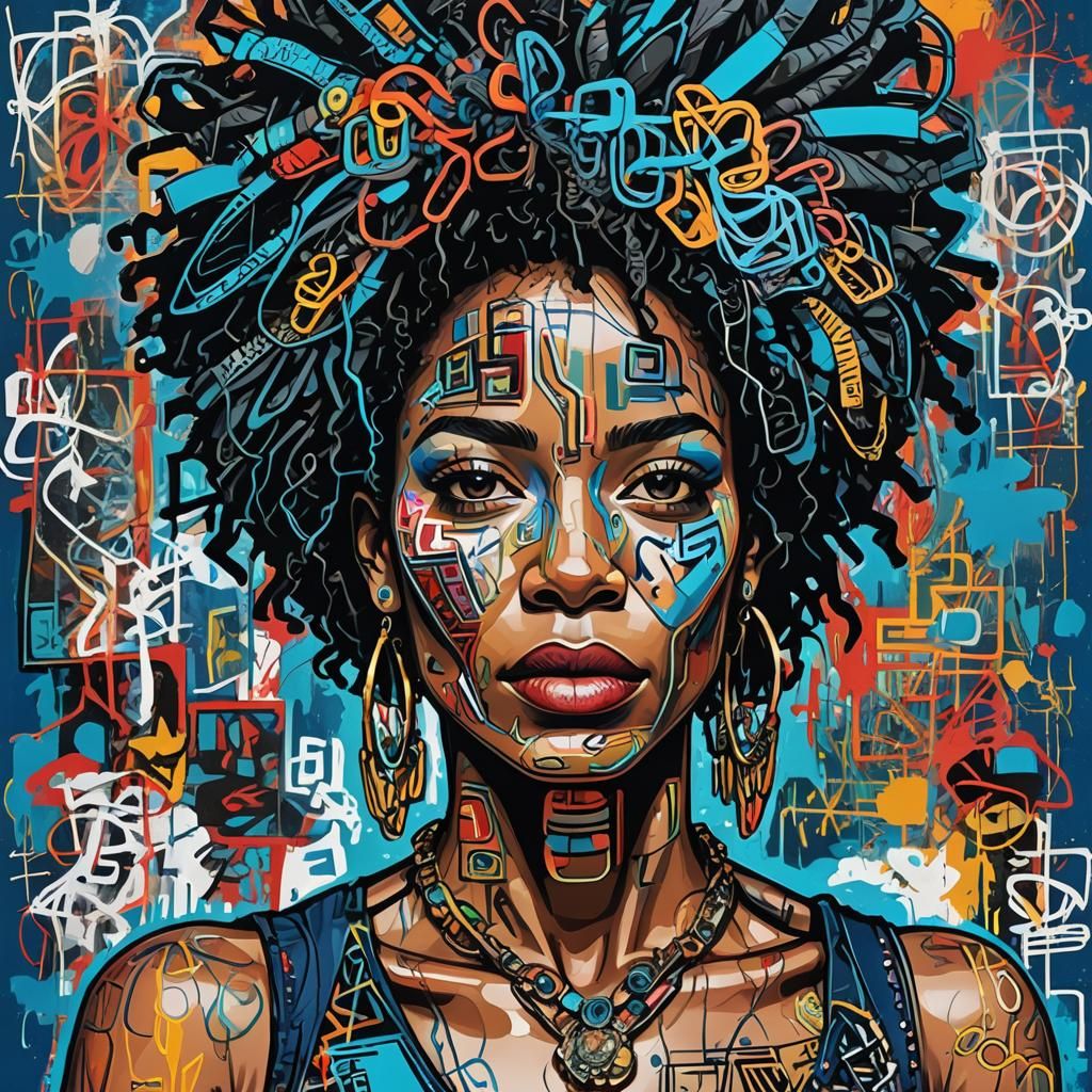 Graffiti portrait