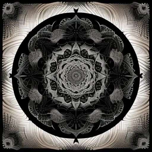 Moon Watches a Suicide: Abstract Fractal Art