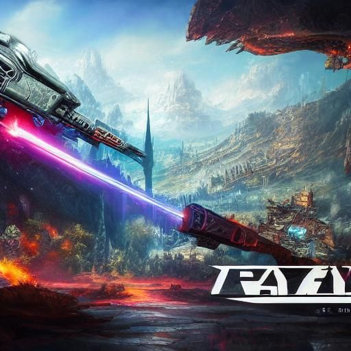 1024 x 576 pixels ray gun