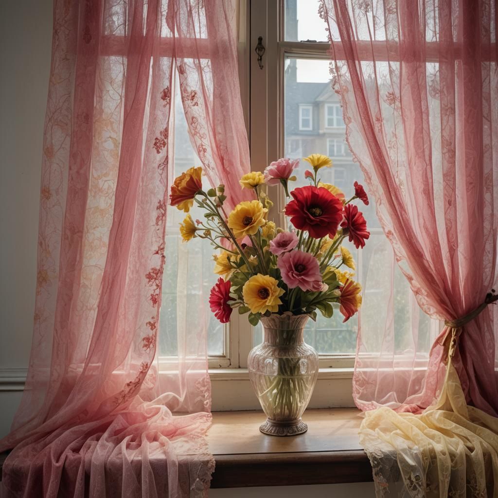 Victorian Home Interior with Tulle Flower