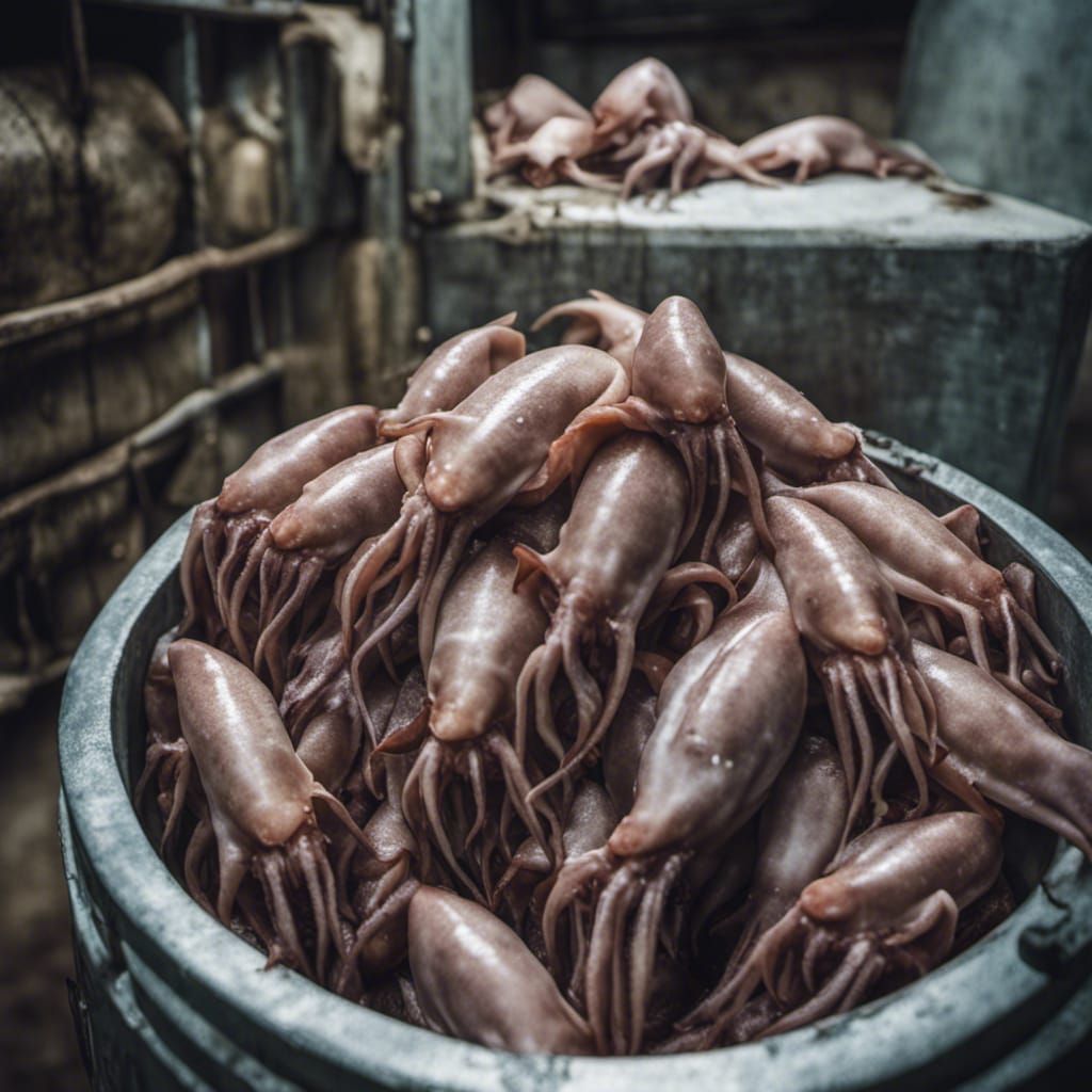 Occult Squid Creatures in a Meat Locker