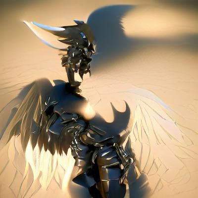 Fallen Angel Knight Demon Lord in 3D
