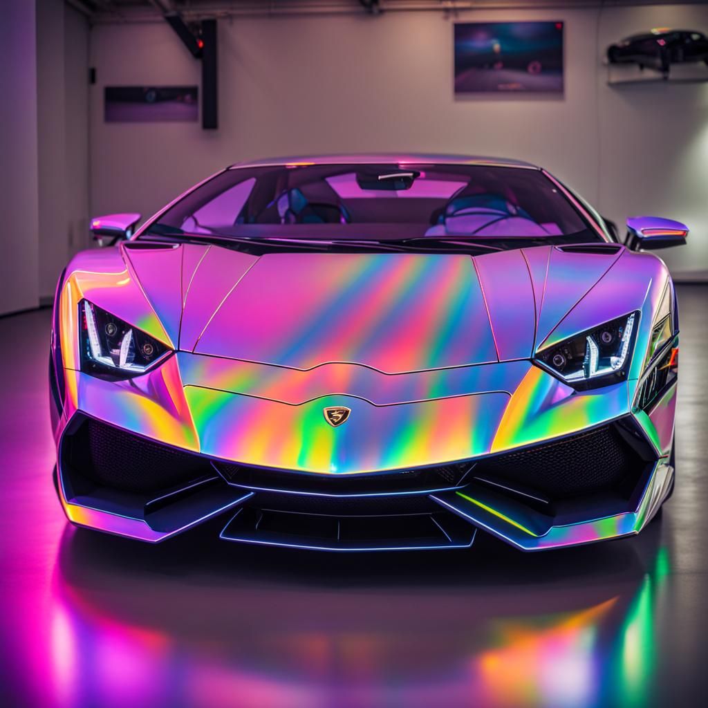 Lamborghini Hologram: Futuristic Digital Projection