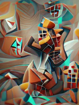 abstract cubist trending on Artstation 8K 3D
