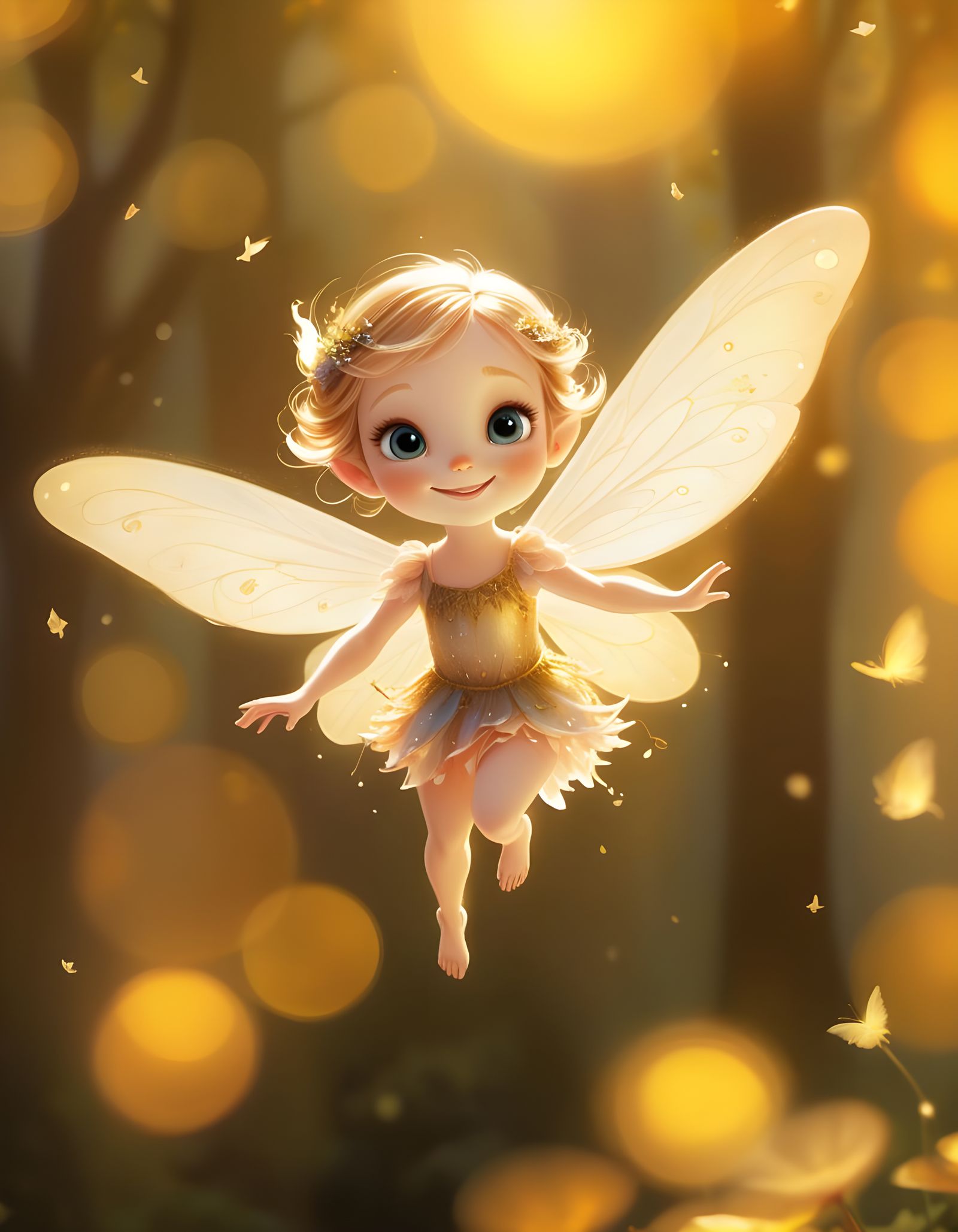 Whimsical Fairy in Dreamy Light