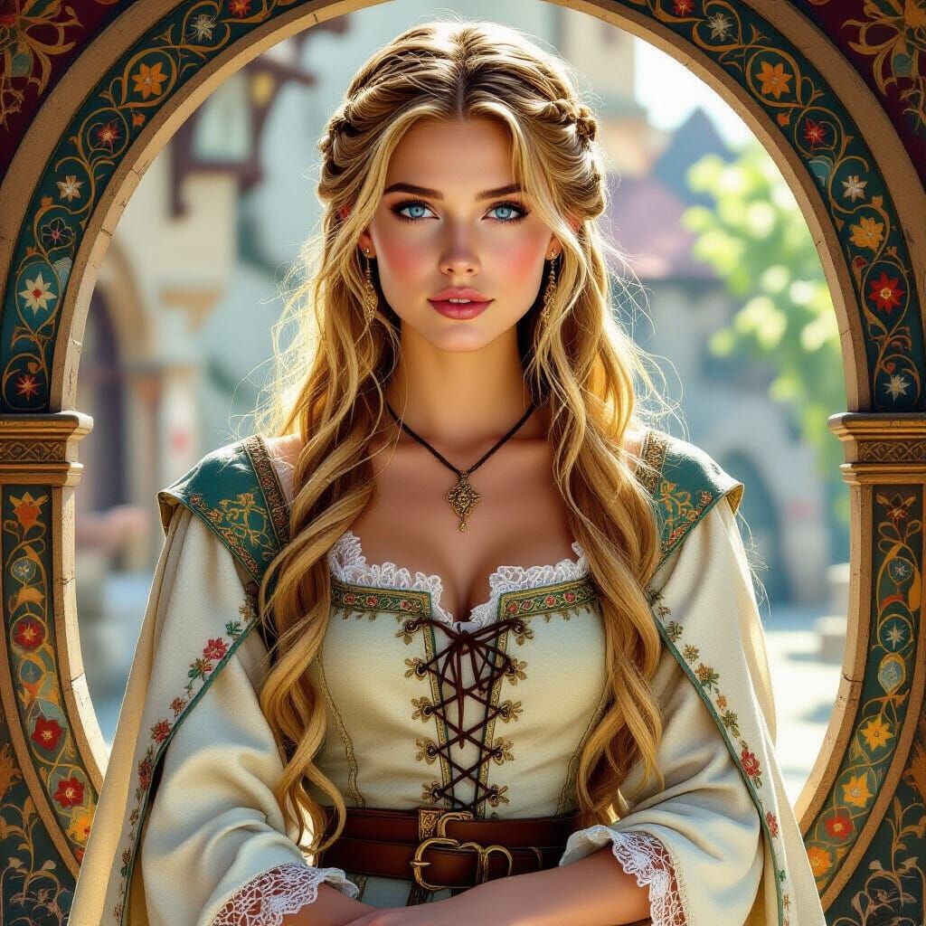 Isolde Fairwind: Medieval Minstrel in Photorealistic Detail