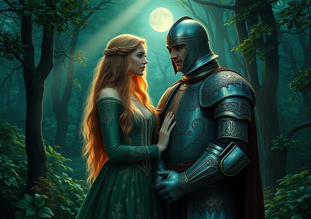 Romantic Scene in Killarney Woods, Dreamlike Quality