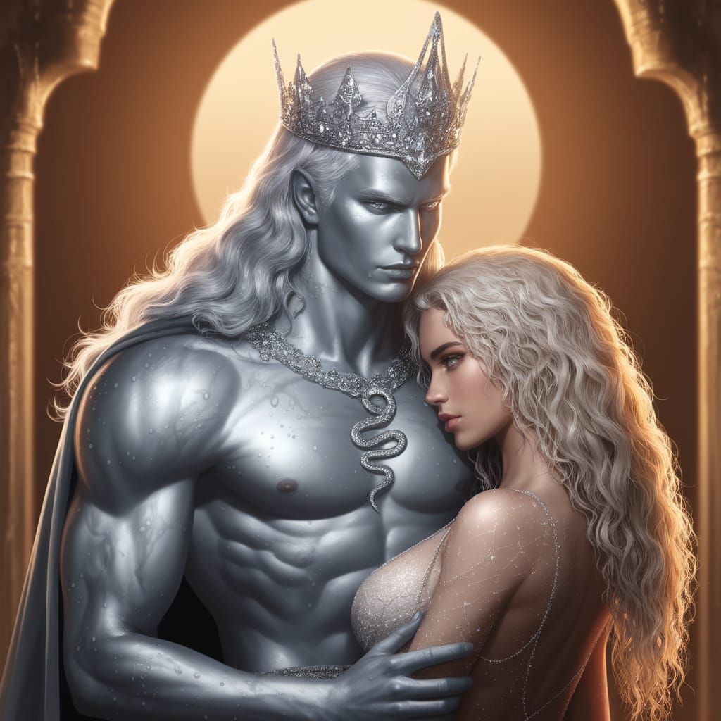 Silver King in Moonlit Sanctuary