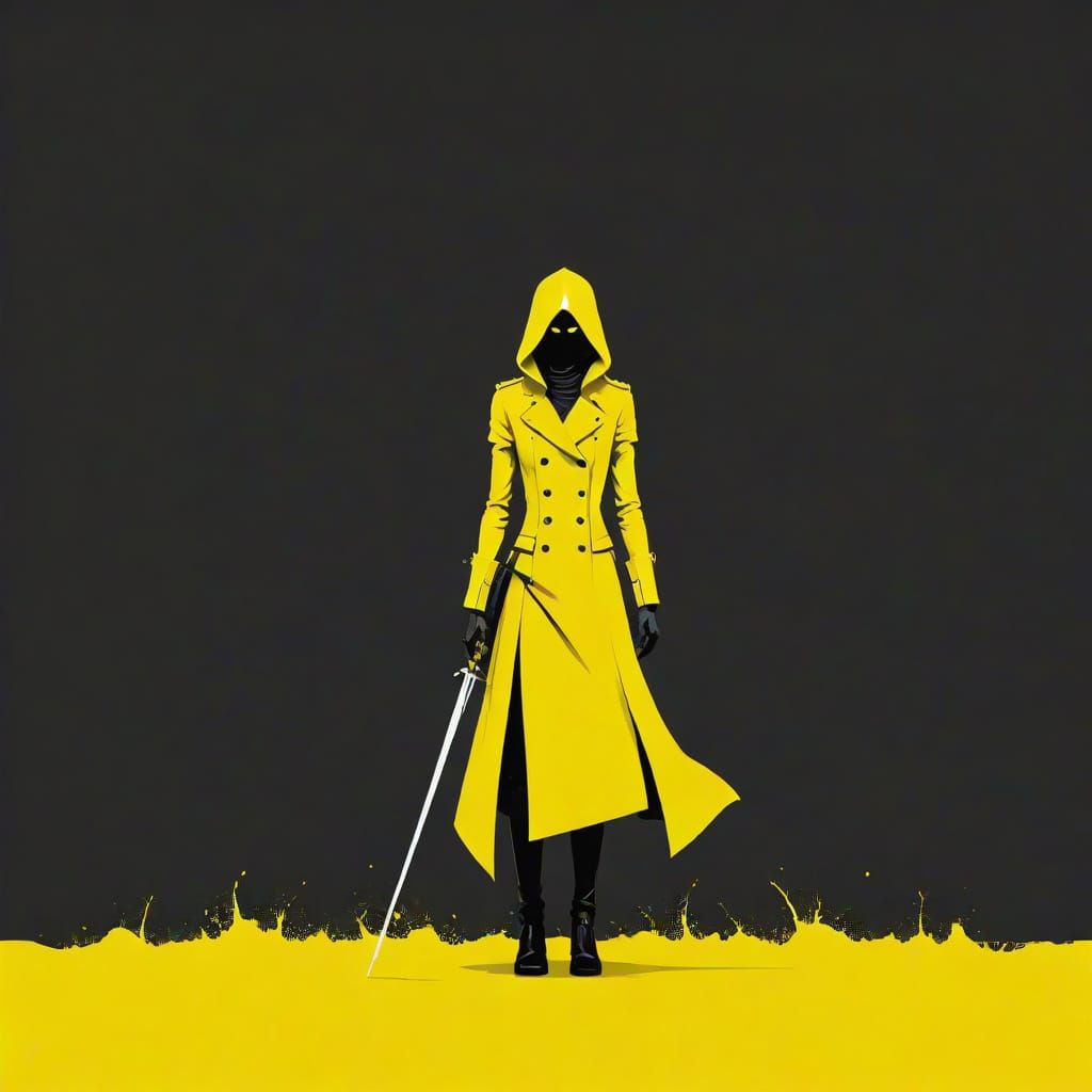 Grimdark Yellow Minimalism Art