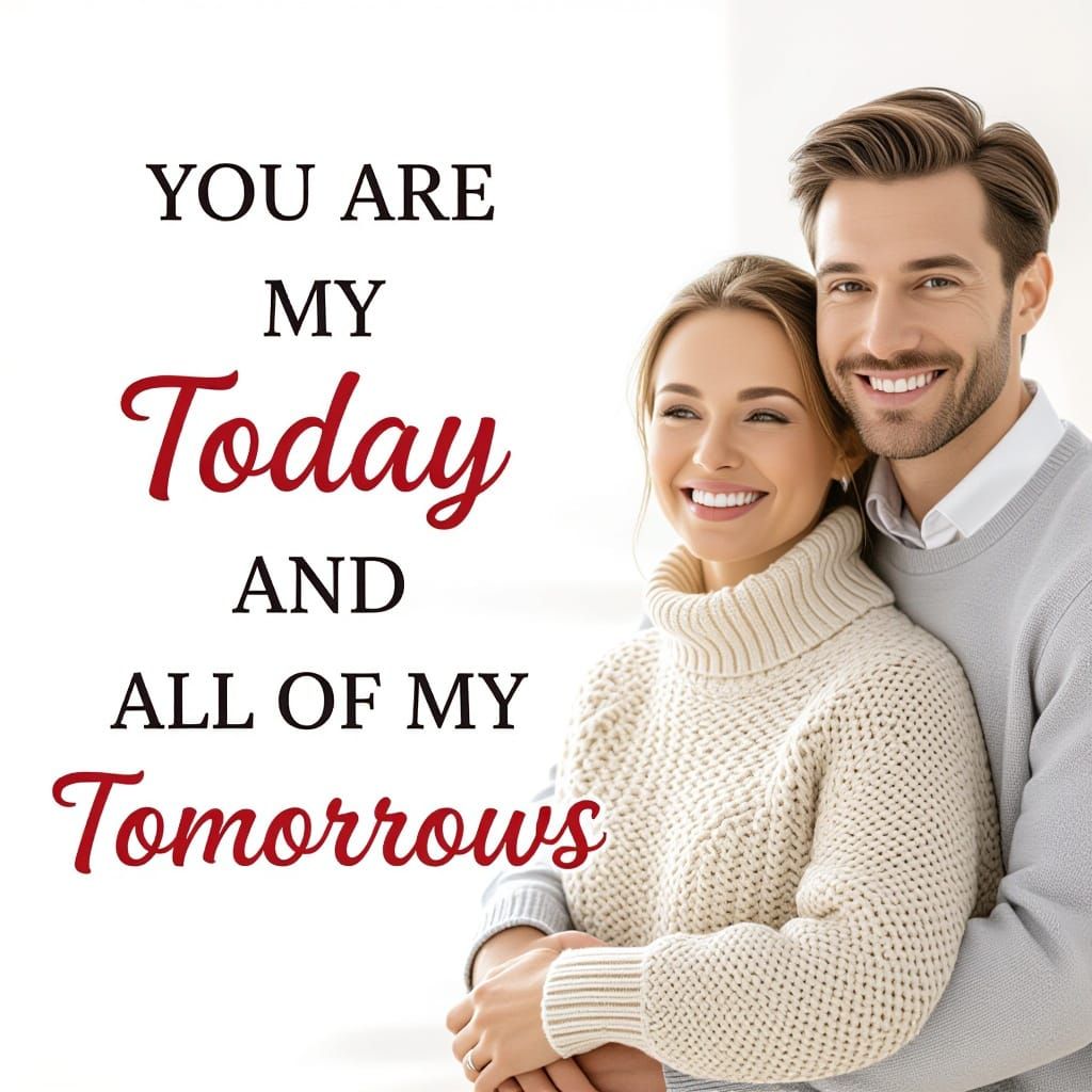 Romantic Phrase Realized as AI Image