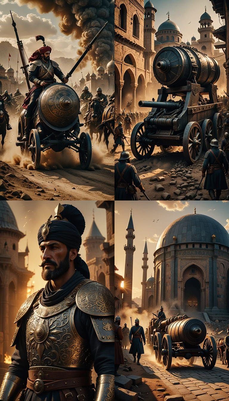 Colossal Ottoman Cannon in Ottoman Siege of Constantinople