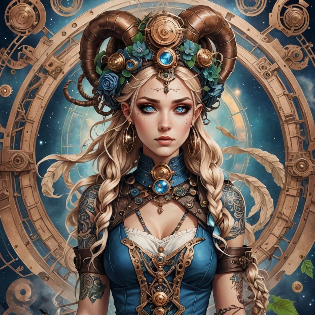 Aries Goddess: Steampunk Zodiac Siren