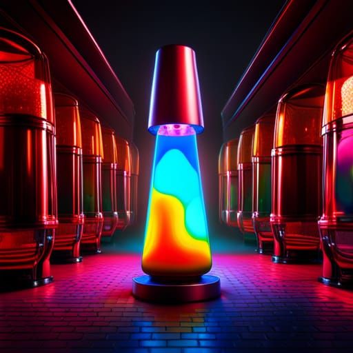 Psychedelic Lava Lamp in 3D Unreal Engine