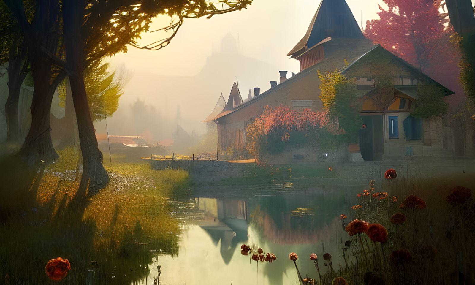 Bulgarian Rural Landscape in Hyper-Detailed Style