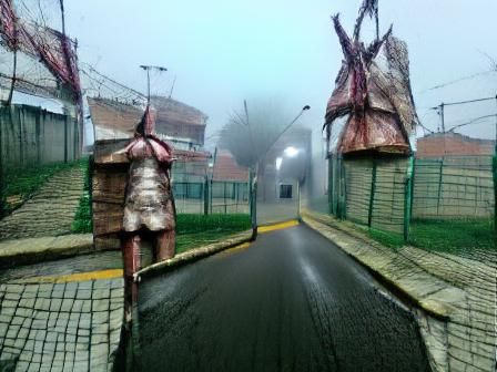 Eerie Scene Inspired by Silent Hill