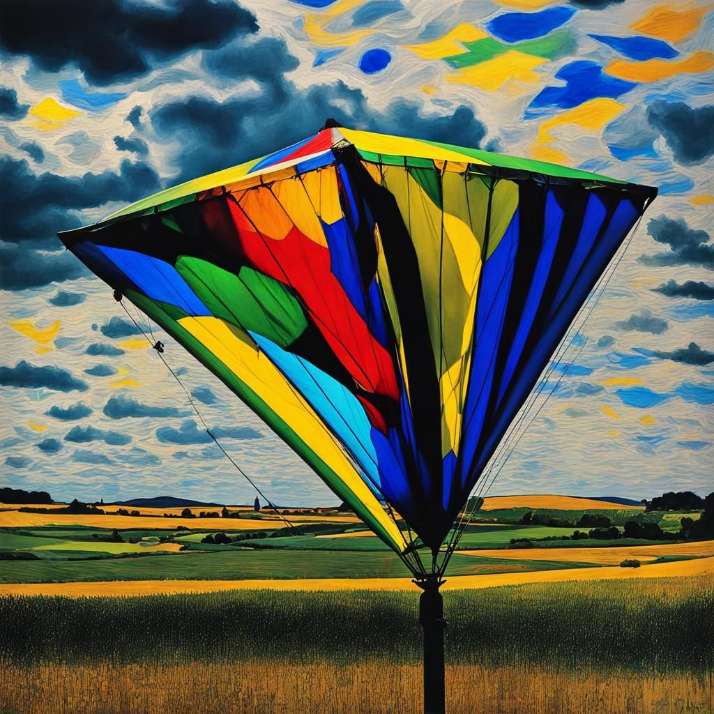 Rayograph Fairy in Van Gogh Style