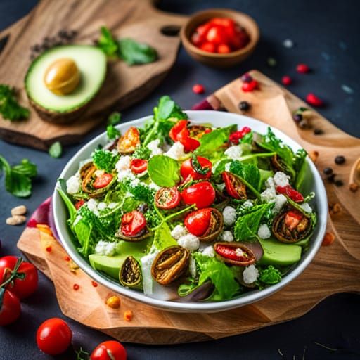 Fresh Salad Image Generated by AI