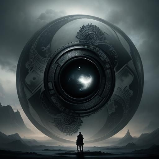 Intricate Yin and Yang Digital Matte Painting