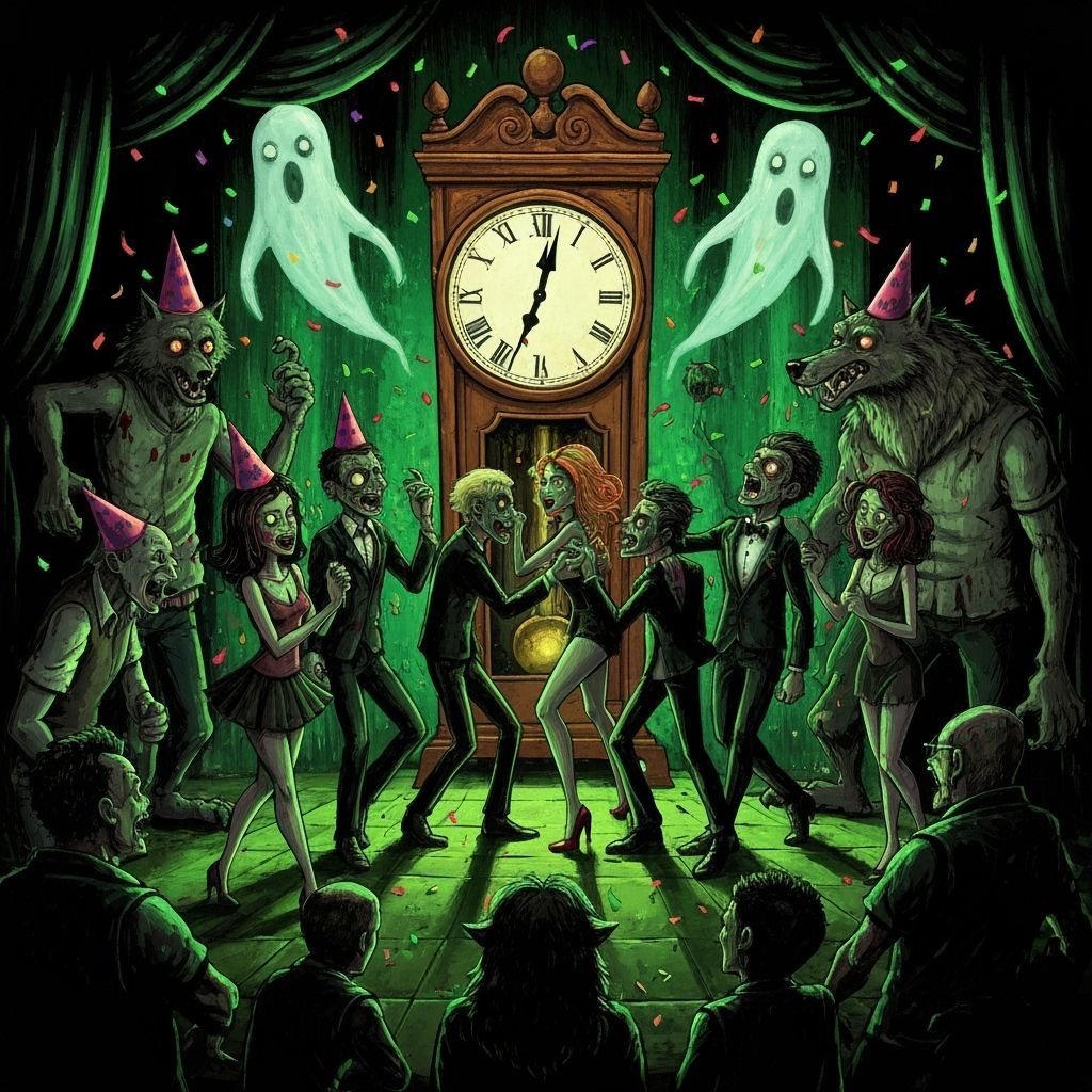 Haunted New Year's Eve Countdown With Undead Revelers