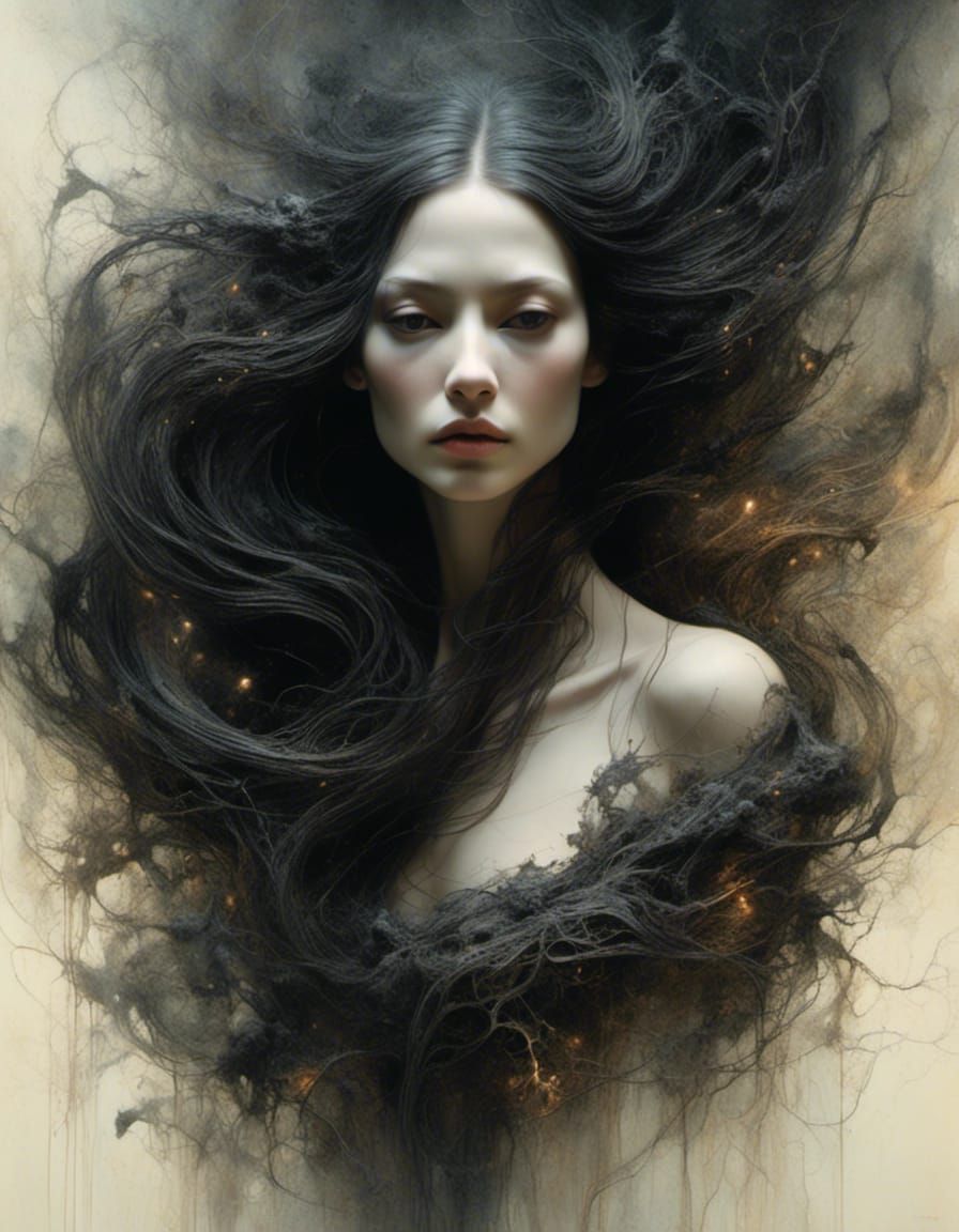 dark fantasy portrait