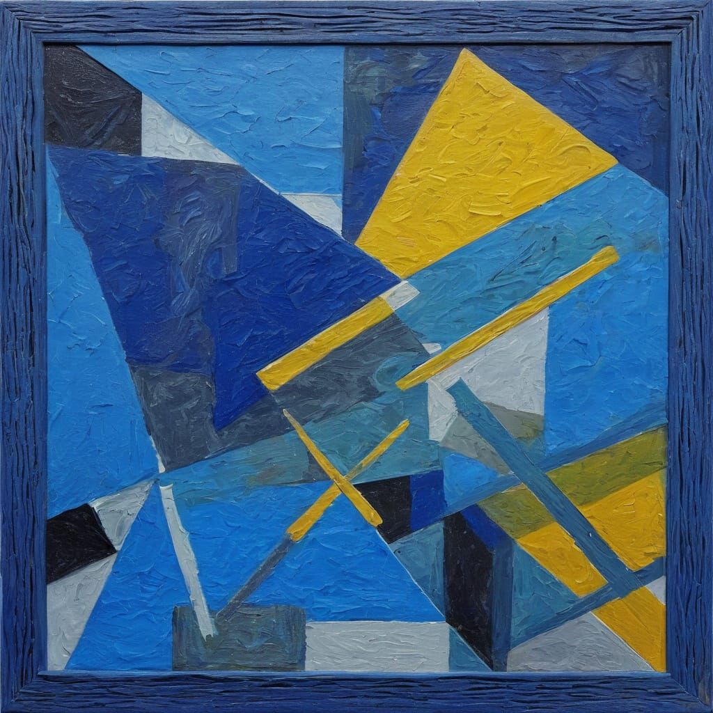 Cubist Queen of Beauty in a Poetic Dream