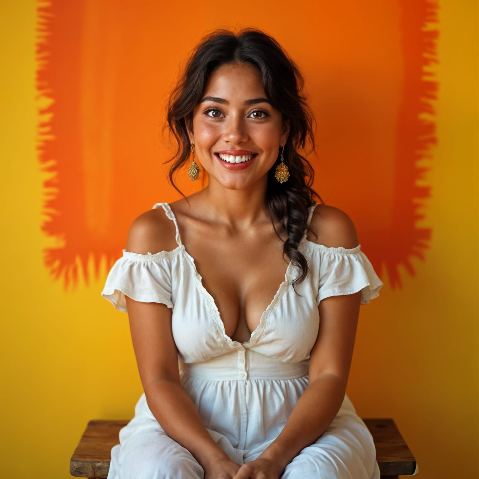 Latino Woman Portrait with a Brilliant Smile