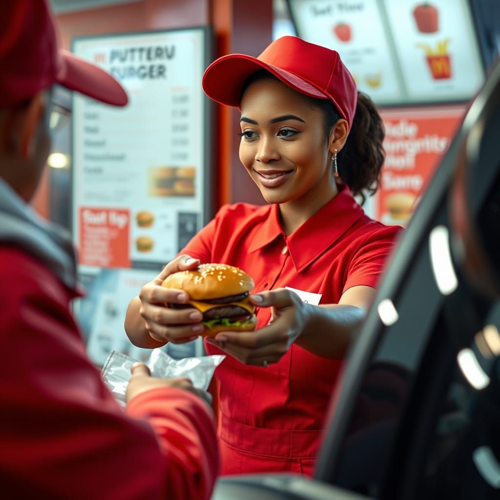 IShowSpeed at Drive-Thru in Cinematic Lighting