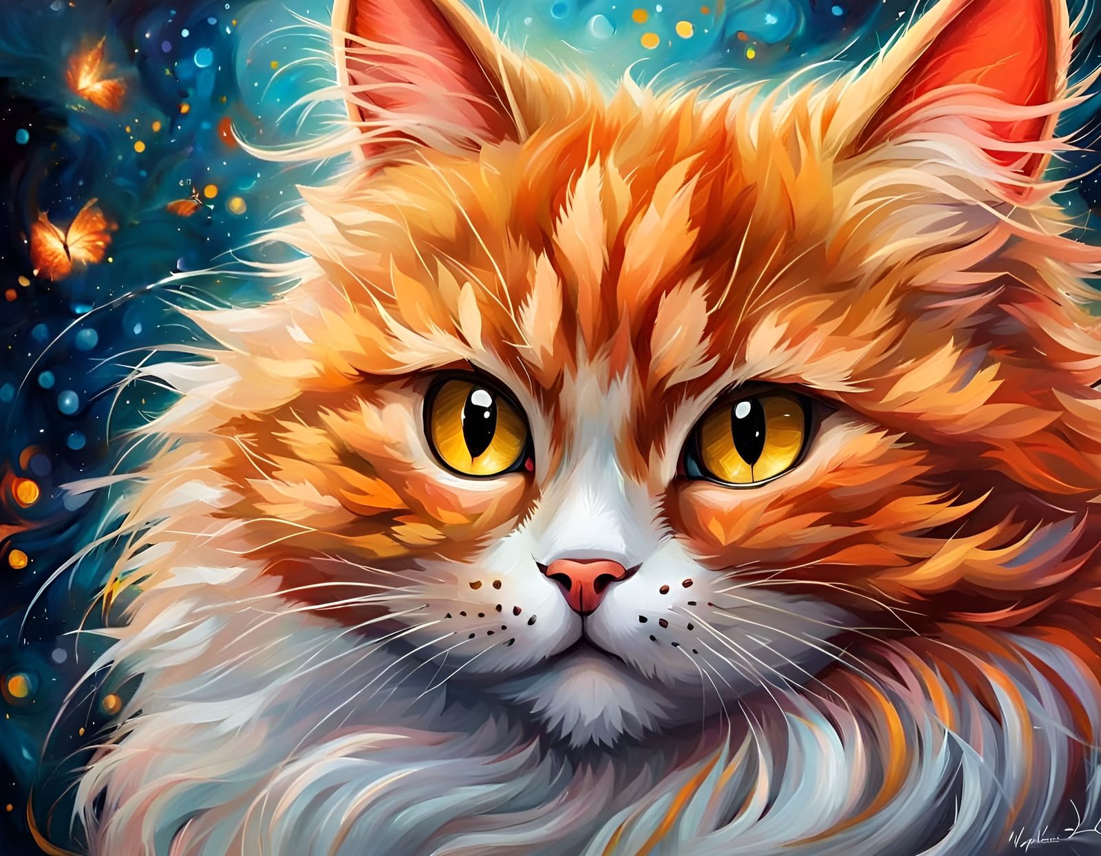 Cute Fluffy Red Tabby Kitten