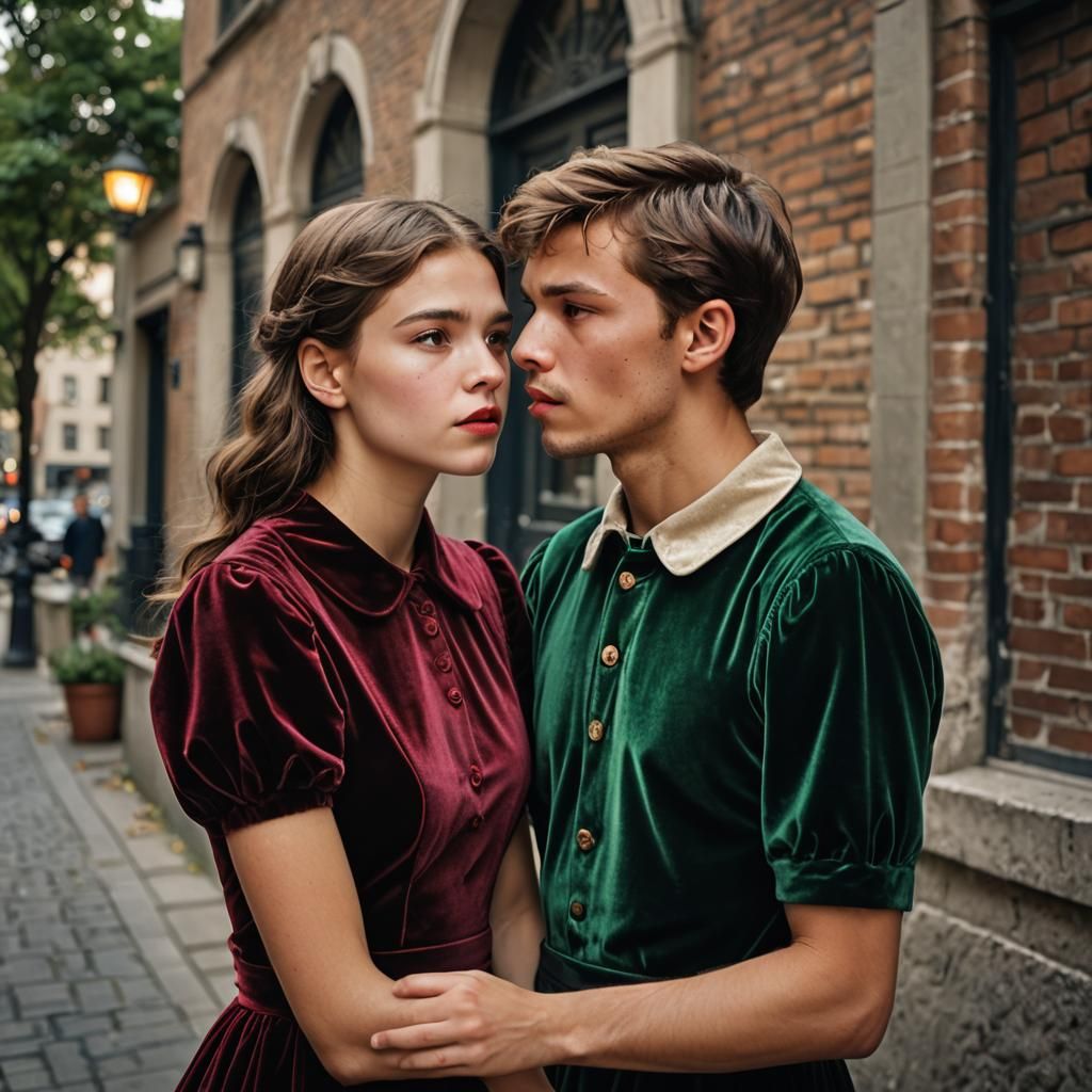 Girl Rejects Kiss in Bohemian Fashion Photography Style