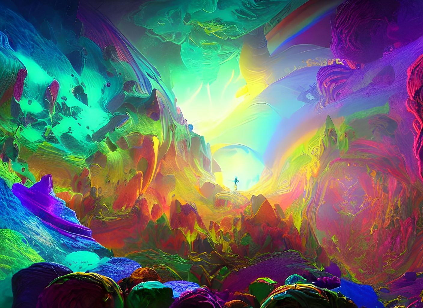 Bright Machine Elf Dimension with Fractal Geometry