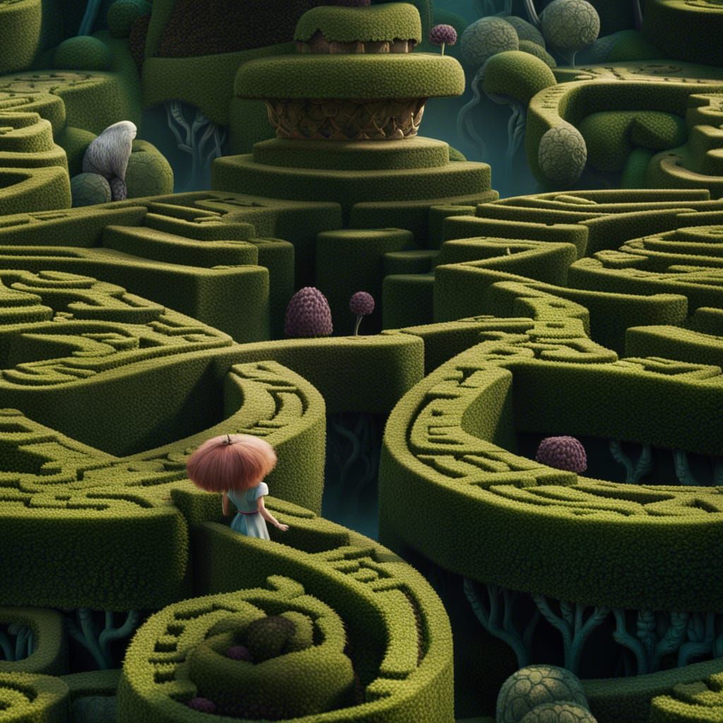 Alice in Wonderland Hedge Maze