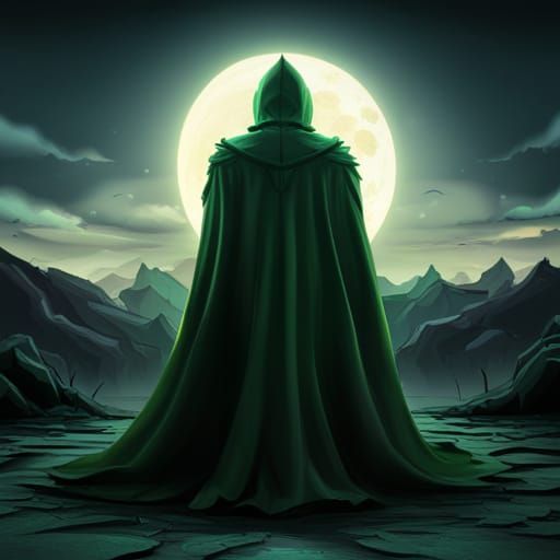 Green Knight in Cinematic 3D Game Style