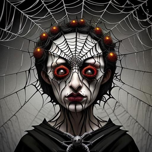 Pagan's Spiderweb Eyes: A Surreal Vision